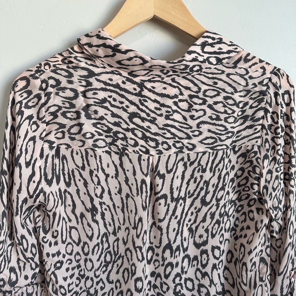 L’agence Front Wrap Silk Blouse in Nectar - Picture 6 of 6